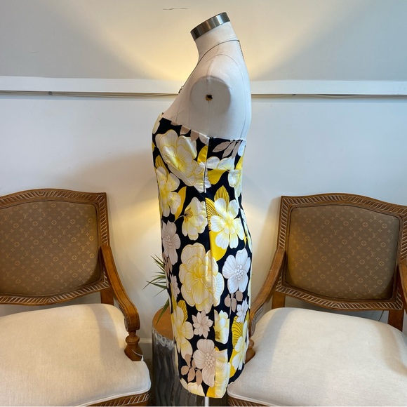 Vintage 90s Y2K Cache Floral Mini Dress, Cotton - Picture 2 of 10